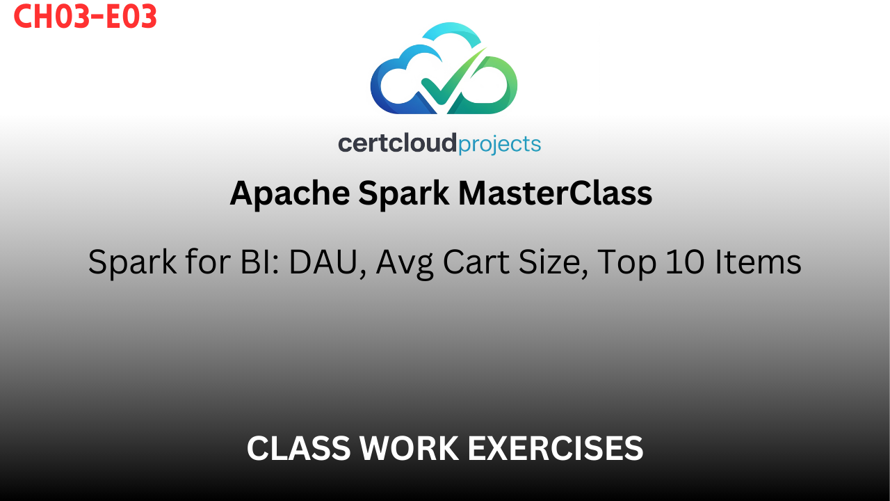 Spark for BI: DAU, Avg Cart Size, Top 10 Items